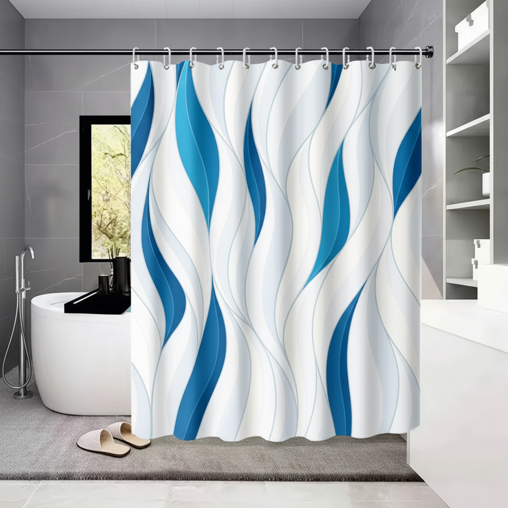 Waterproof Printed Shower Curtain - ShowerWeave