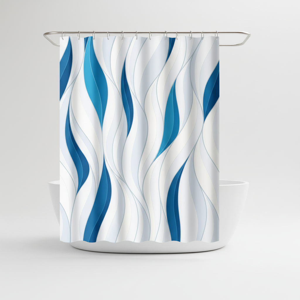 Waterproof Printed Shower Curtain - ShowerWeave