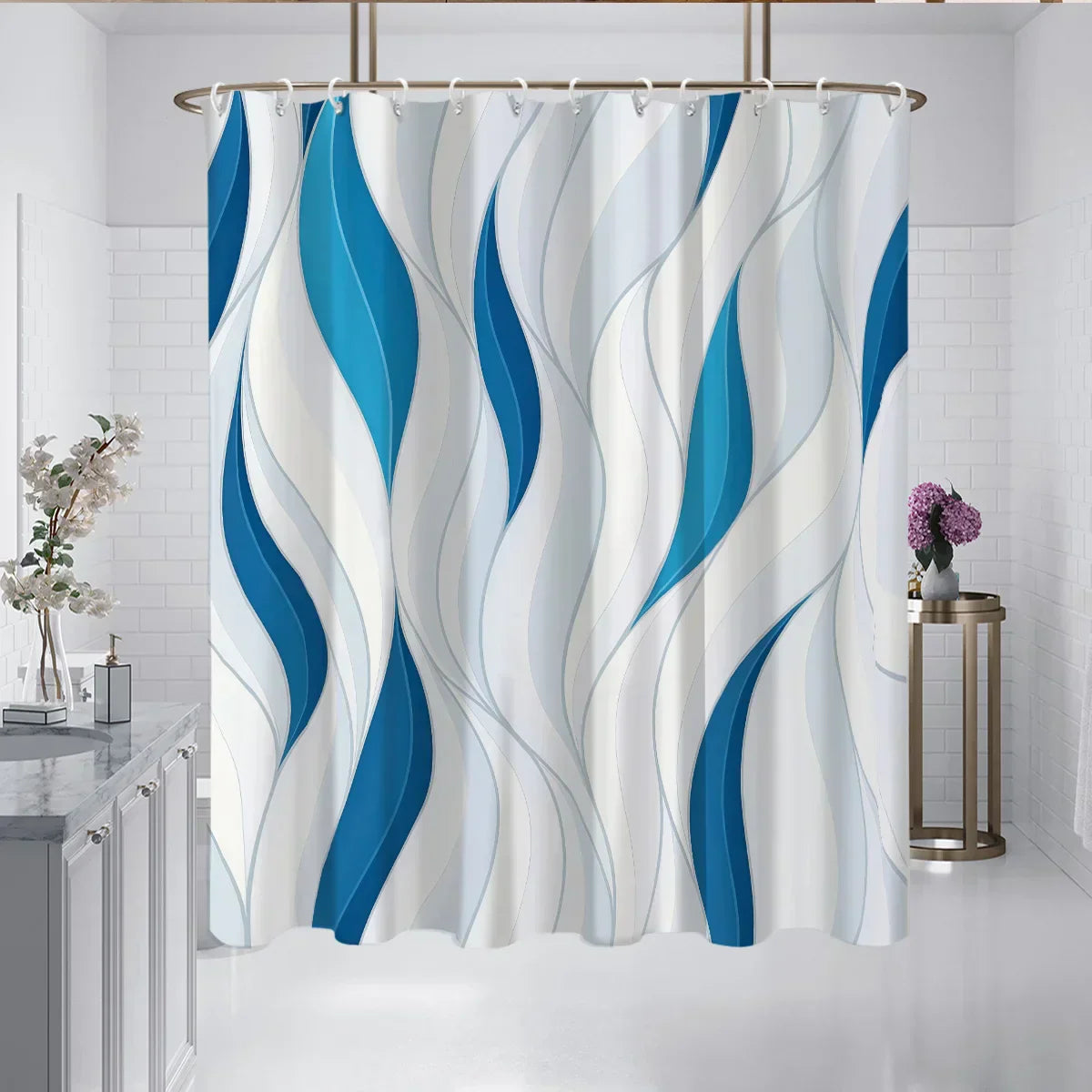 Waterproof Printed Shower Curtain - ShowerWeave