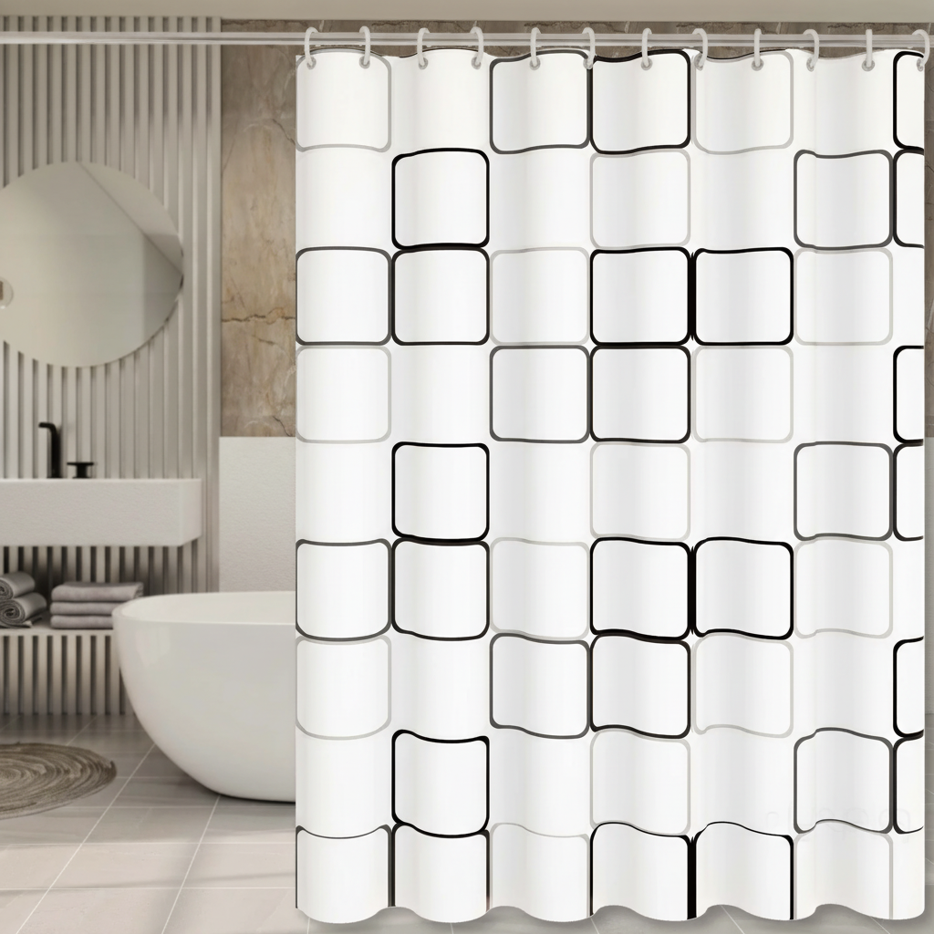 Waterproof Semi-Transparent Shower Curtain - HydroCurtix
