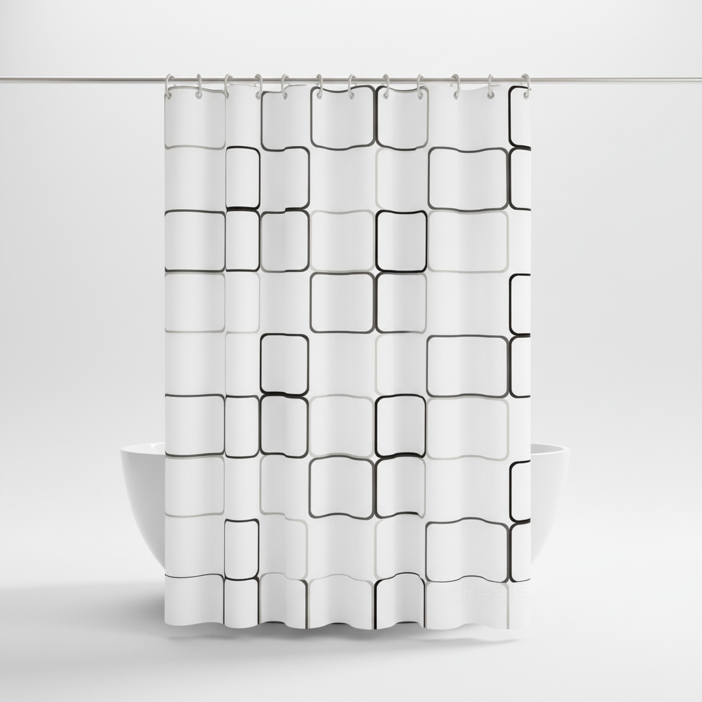 Waterproof Semi-Transparent Shower Curtain - HydroCurtix