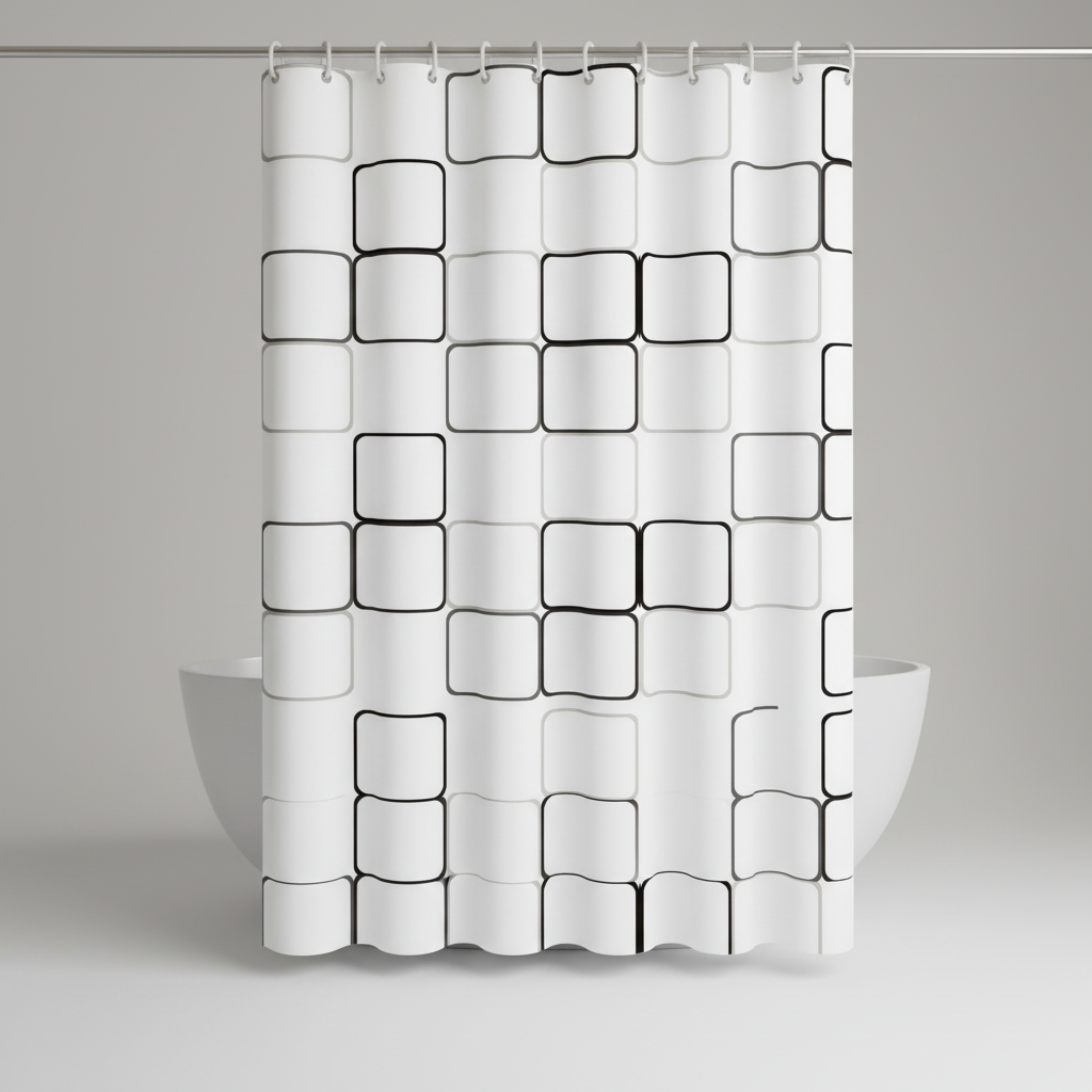 Waterproof Semi-Transparent Shower Curtain - HydroCurtix