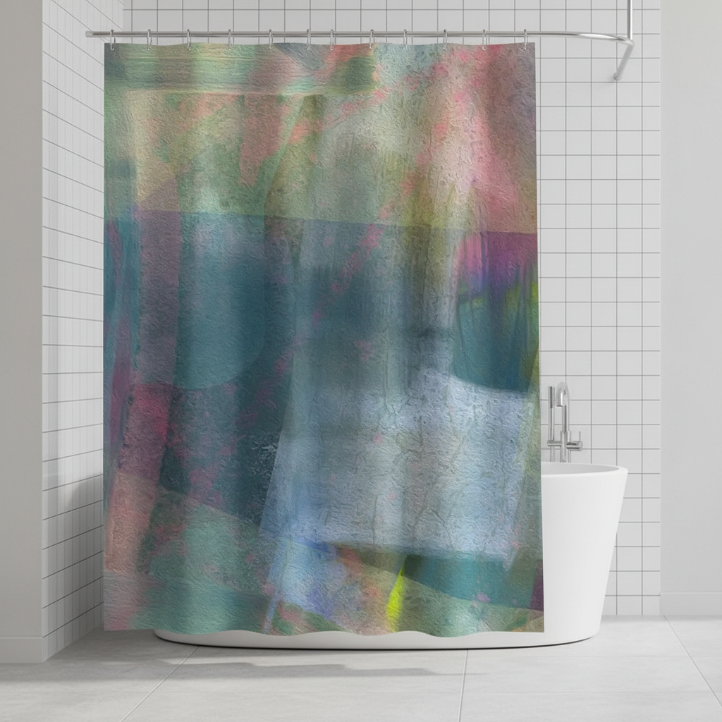 Waterproof Polyester Shower Curtain - NebulaCurtain