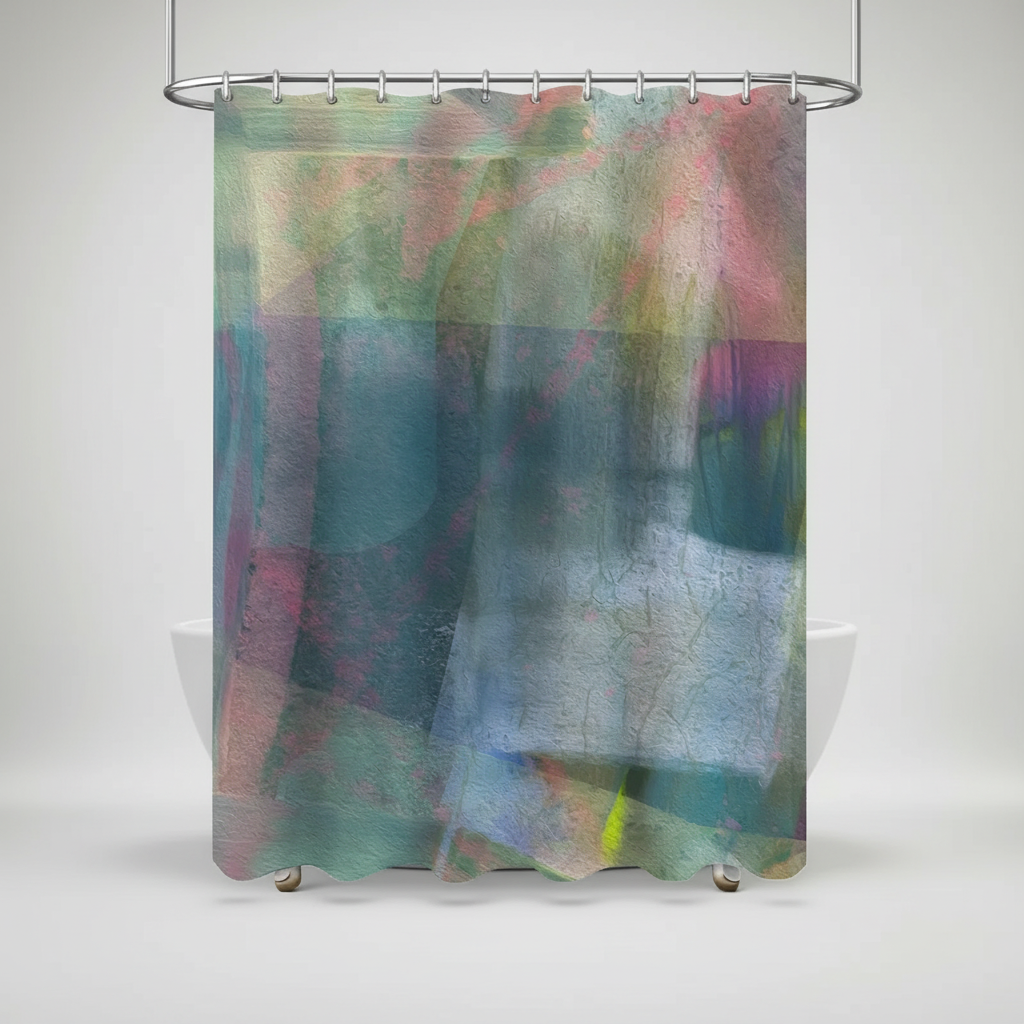 Waterproof Polyester Shower Curtain - NebulaCurtain