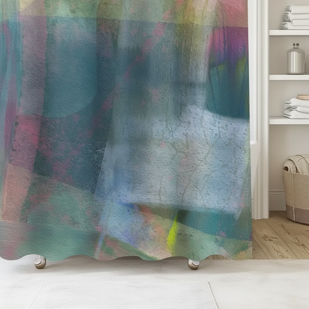 Waterproof Polyester Shower Curtain - NebulaCurtain