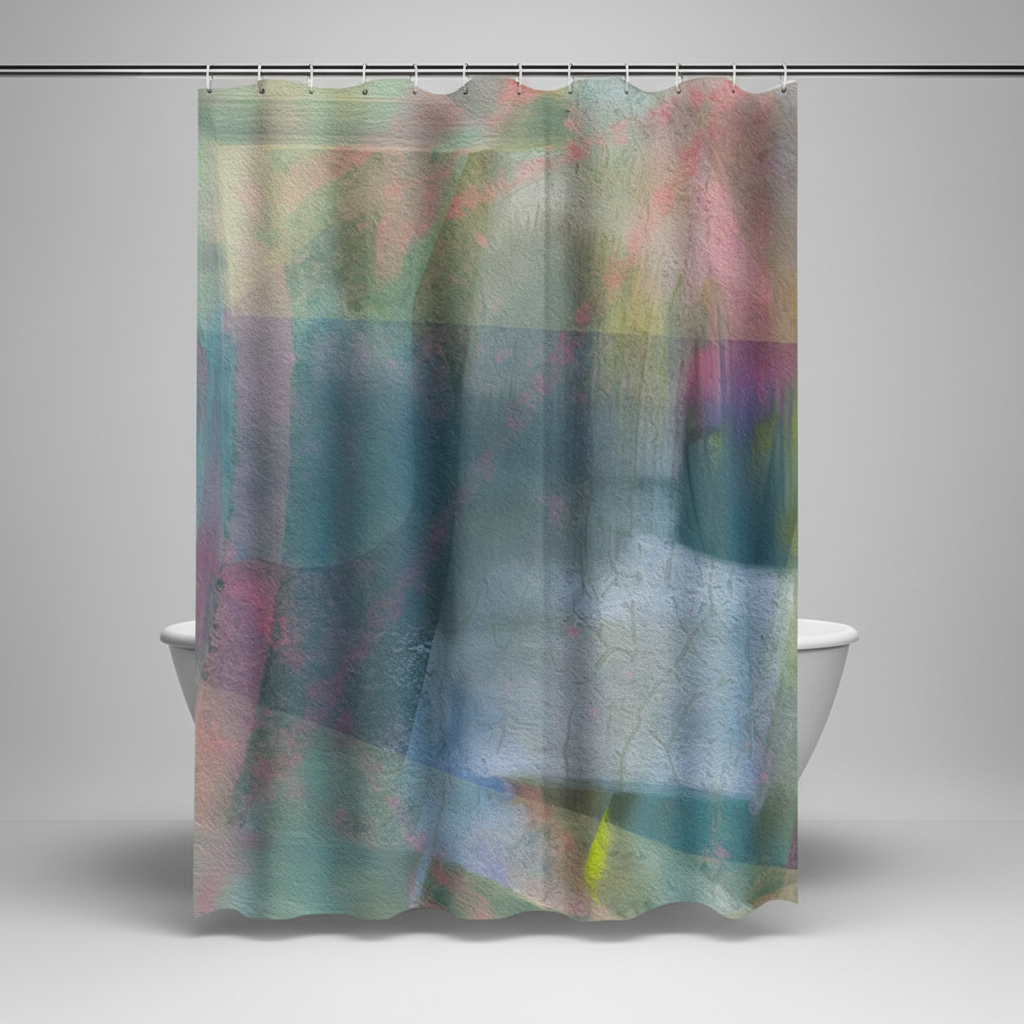Waterproof Polyester Shower Curtain - NebulaCurtain