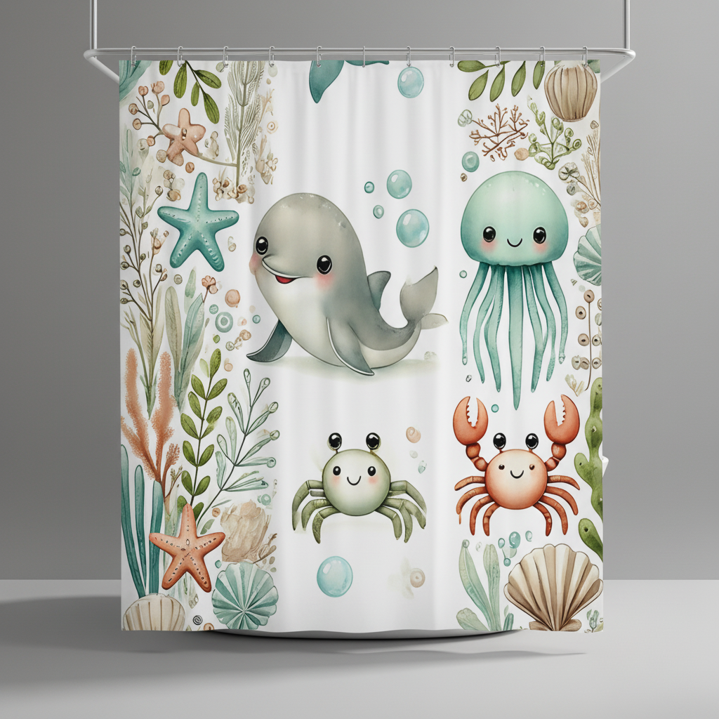 Soft Fabric Shower Curtain - SeaSnuggle