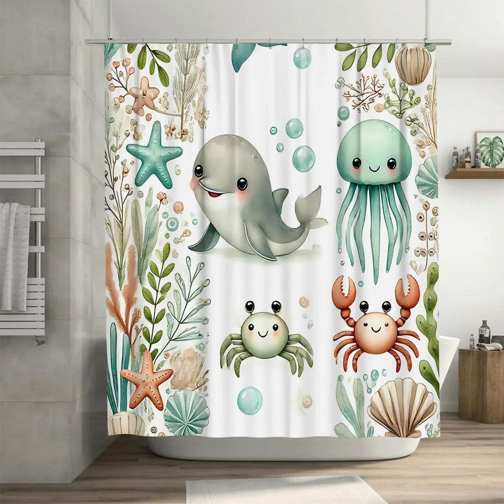 Soft Fabric Shower Curtain - SeaSnuggle