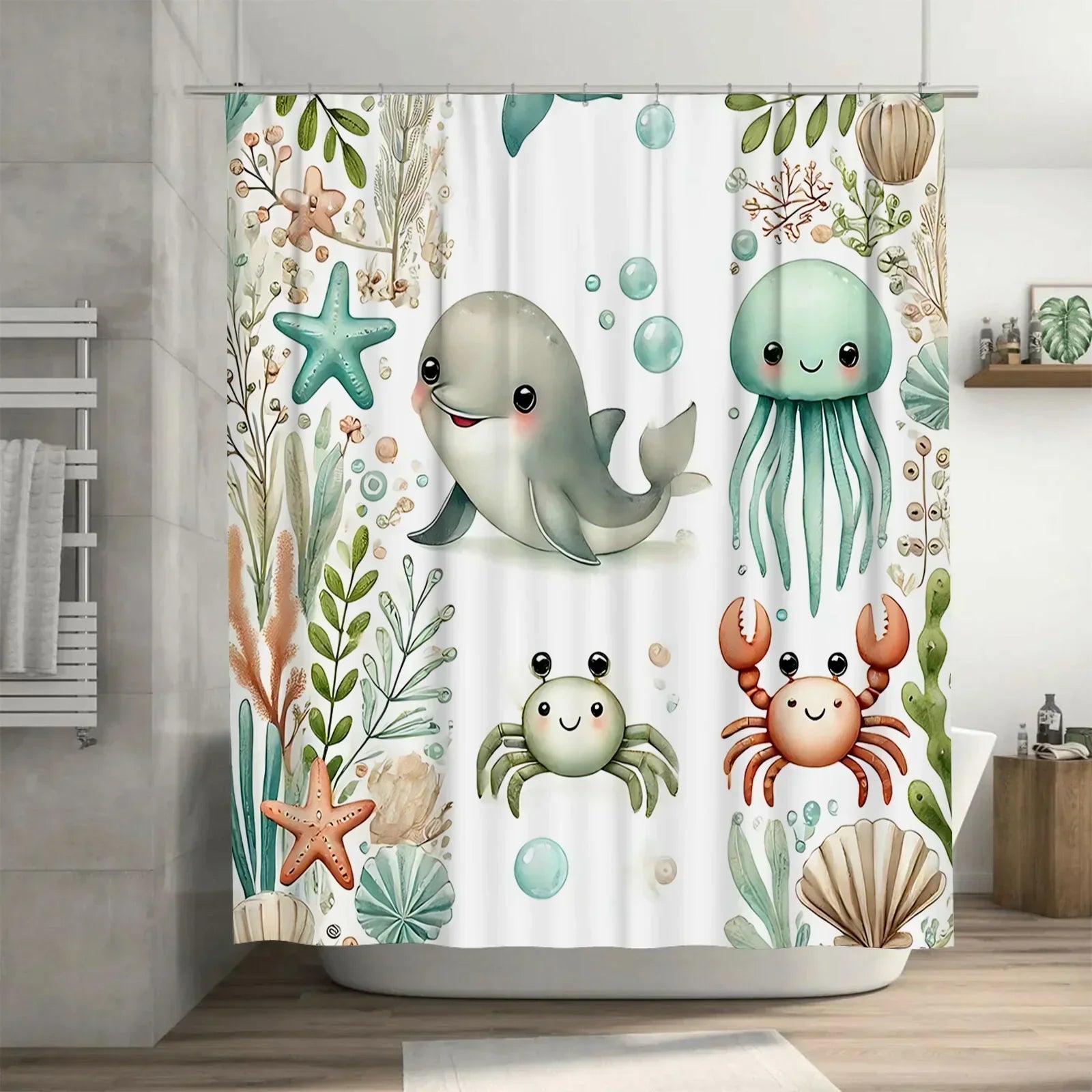 Soft Fabric Shower Curtain - SeaSnuggle
