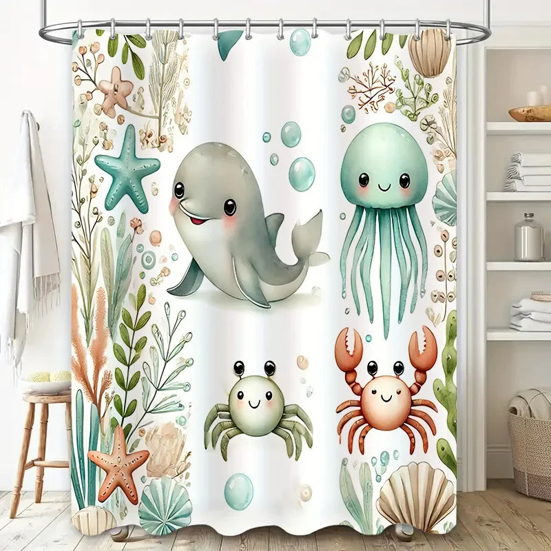 Soft Fabric Shower Curtain - SeaSnuggle