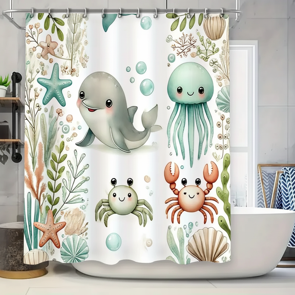 Soft Fabric Shower Curtain - SeaSnuggle
