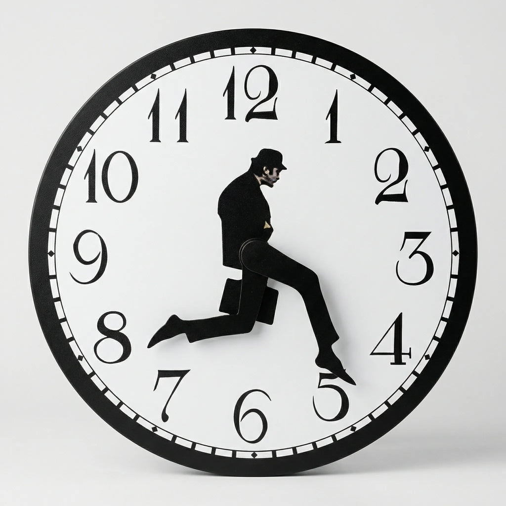 Whimsical Wall Clock Design - TickleStride