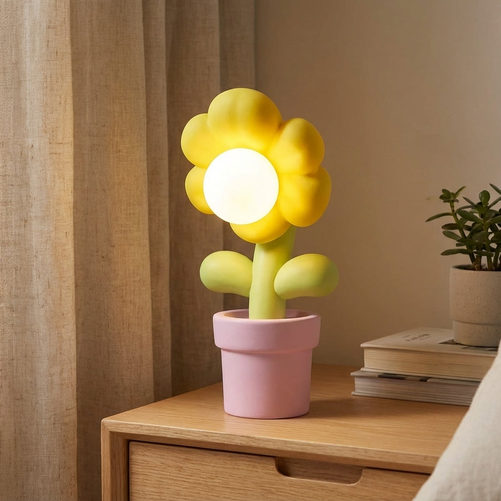Playful Floral Table Lamp – Solabloom