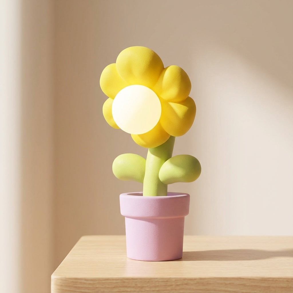 Playful Floral Table Lamp – Solabloom
