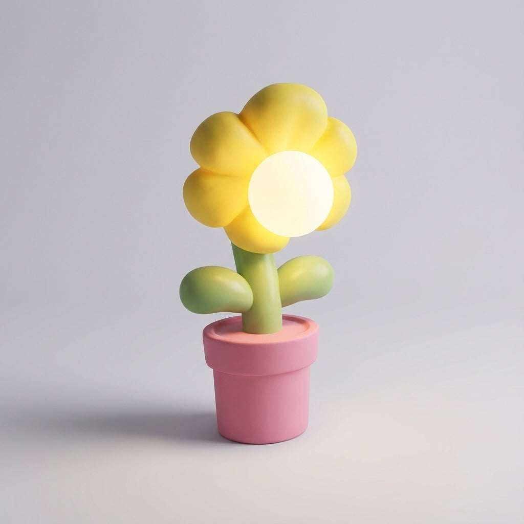 Playful Floral Table Lamp – Solabloom