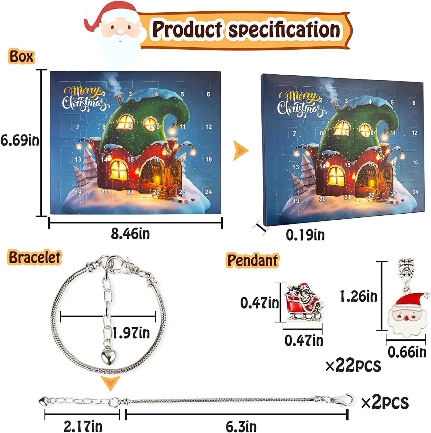 FestiveBracelet™ Charm-Filled Countdown