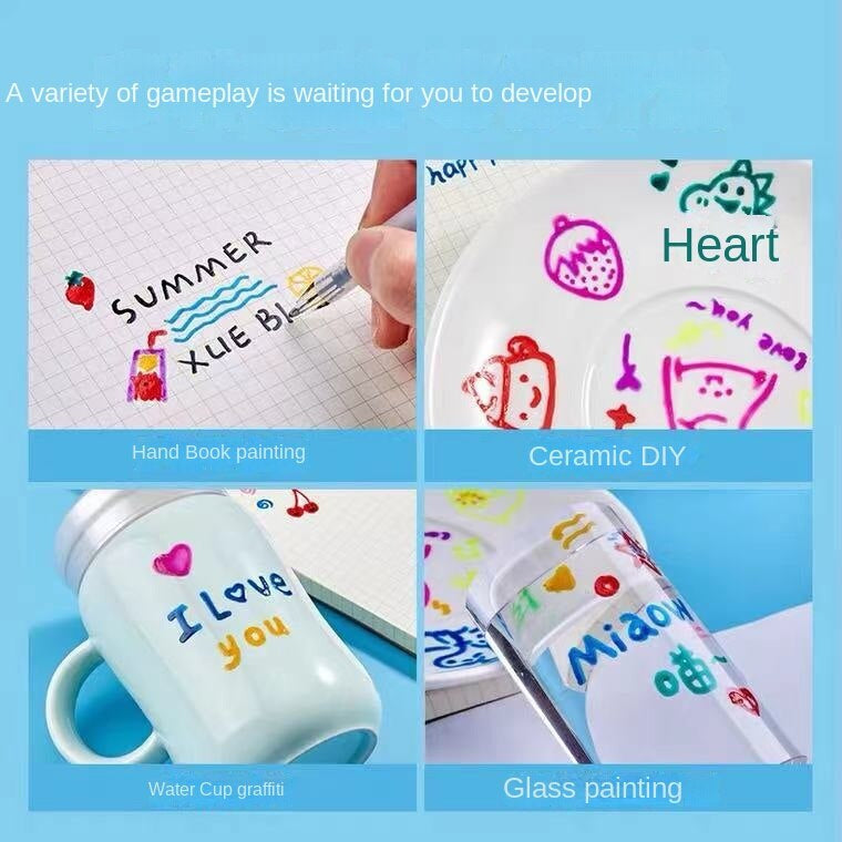 Colorful Gel Pen Set for Creative 3D Designs - 3D Art Pen Set