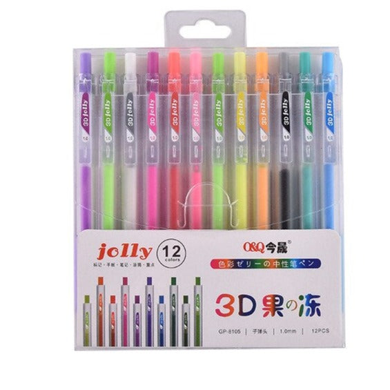 Colorful Gel Pen Set for Creative 3D Designs - 3D Art Pen Set