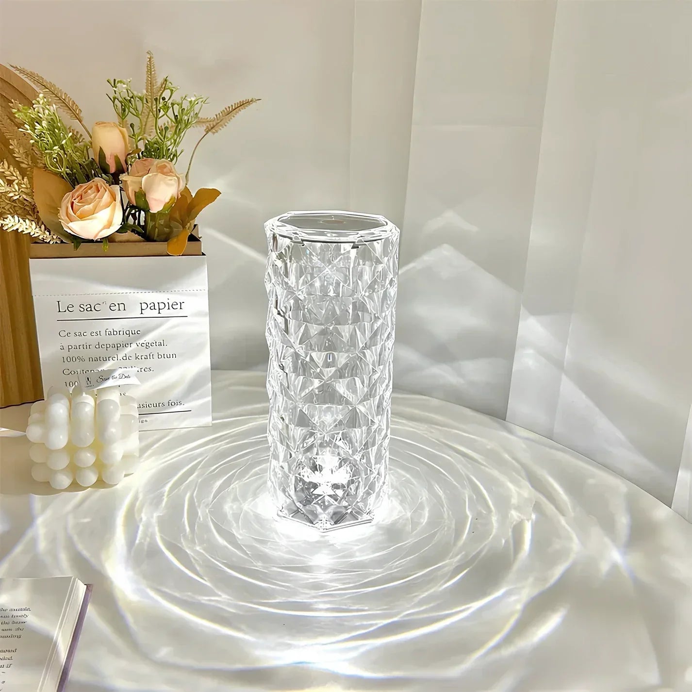 Crystal Table Lamp with Touch Control - Aurora