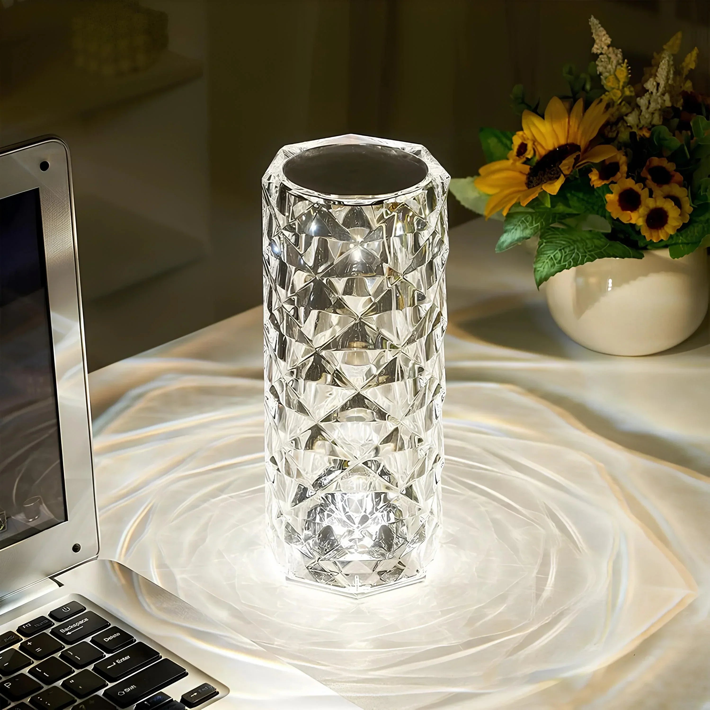 Crystal Table Lamp with Touch Control - Aurora