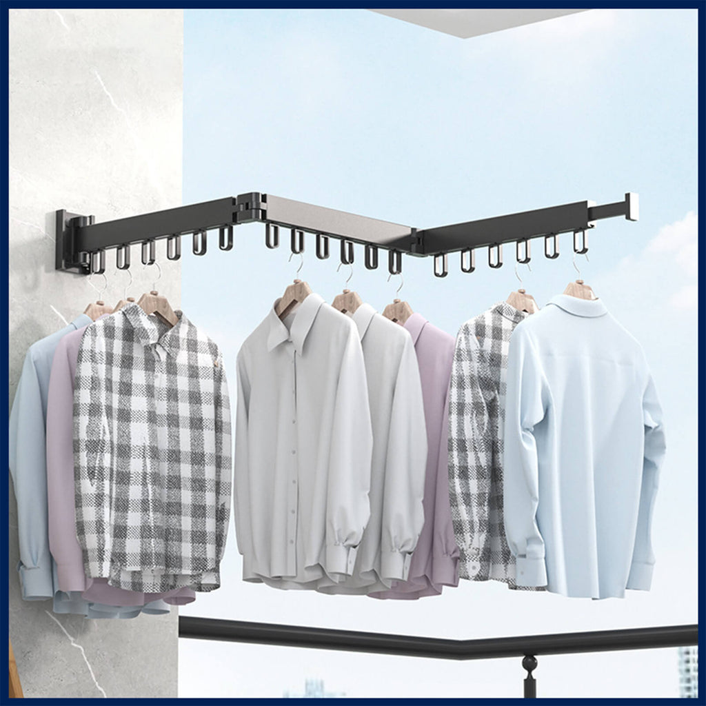 Foldable 360° Clothes Drying Rack - Dries Everything Without Taking Up Space