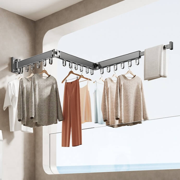 Foldable 360° Clothes Drying Rack - Dries Everything Without Taking Up Space