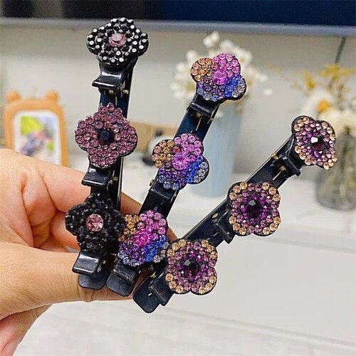 GemClips™ Stone Braided Hair Clips