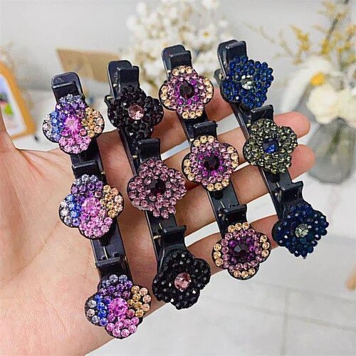 GemClips™ Stone Braided Hair Clips