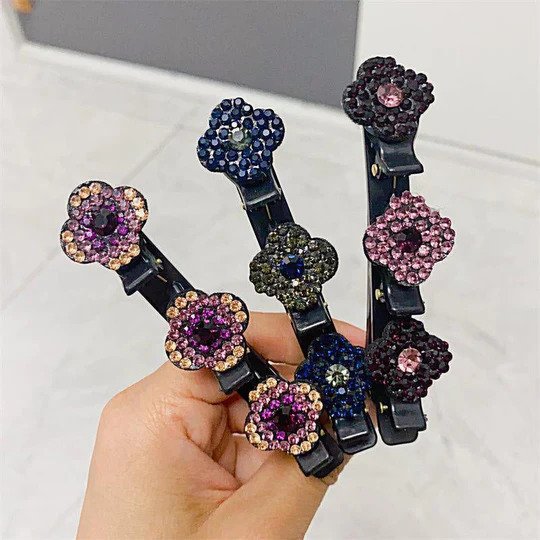 GemClips™ Stone Braided Hair Clips