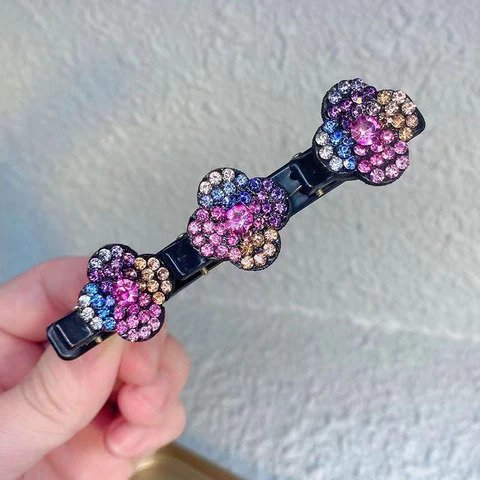 GemClips™ Stone Braided Hair Clips