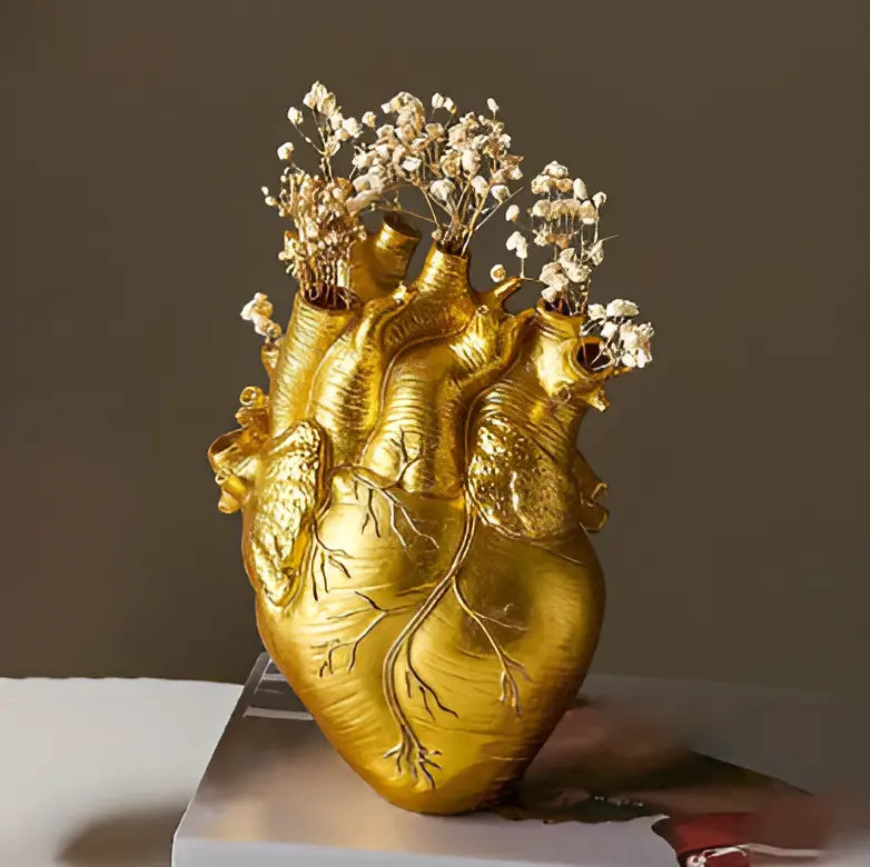 Greek Inspired Heart-Shaped Vase - Elena