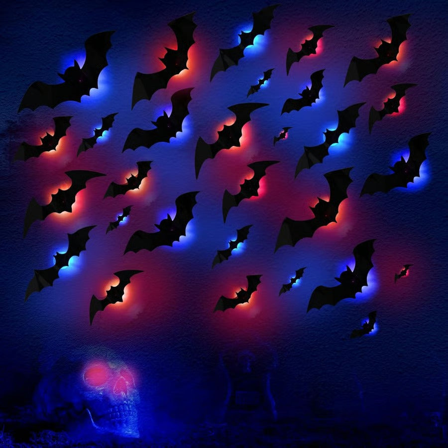 LumiBats™ Gleaming Halloween Accent