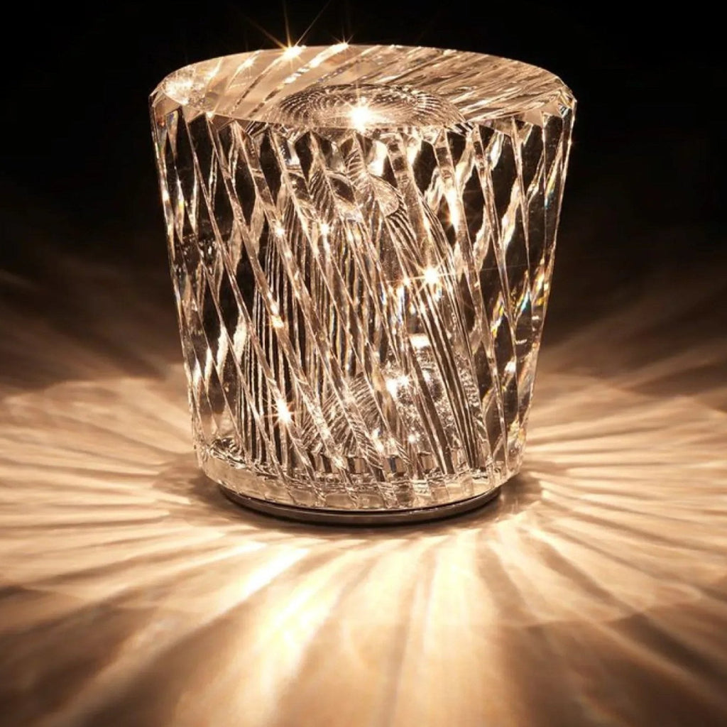 Luxury Rechargeable Diamond Crystal Table Lamp - Lumière Diamond