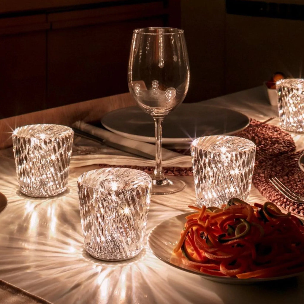 Luxury Rechargeable Diamond Crystal Table Lamp - Lumière Diamond