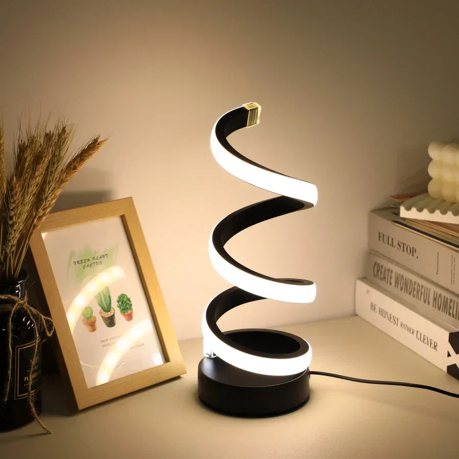 Modern S-shaped Desk Lamp - FlexiGlow