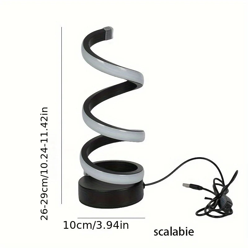 Modern S-shaped Desk Lamp - FlexiGlow