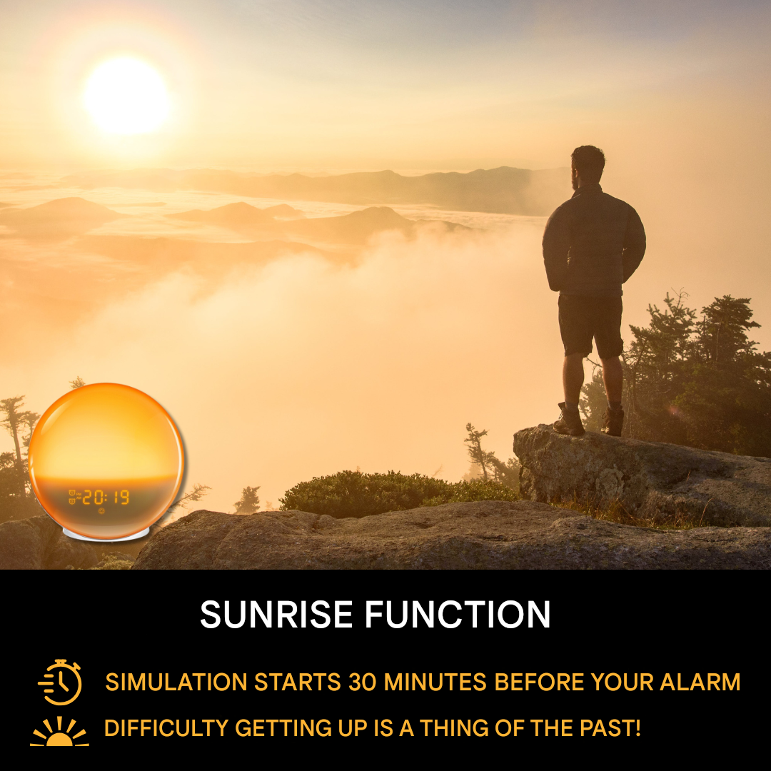 Natural Alarm Clock with Wake-up Light - GlowRise