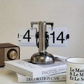 Retro Flip Clock with Steel Accent - TempoFlip