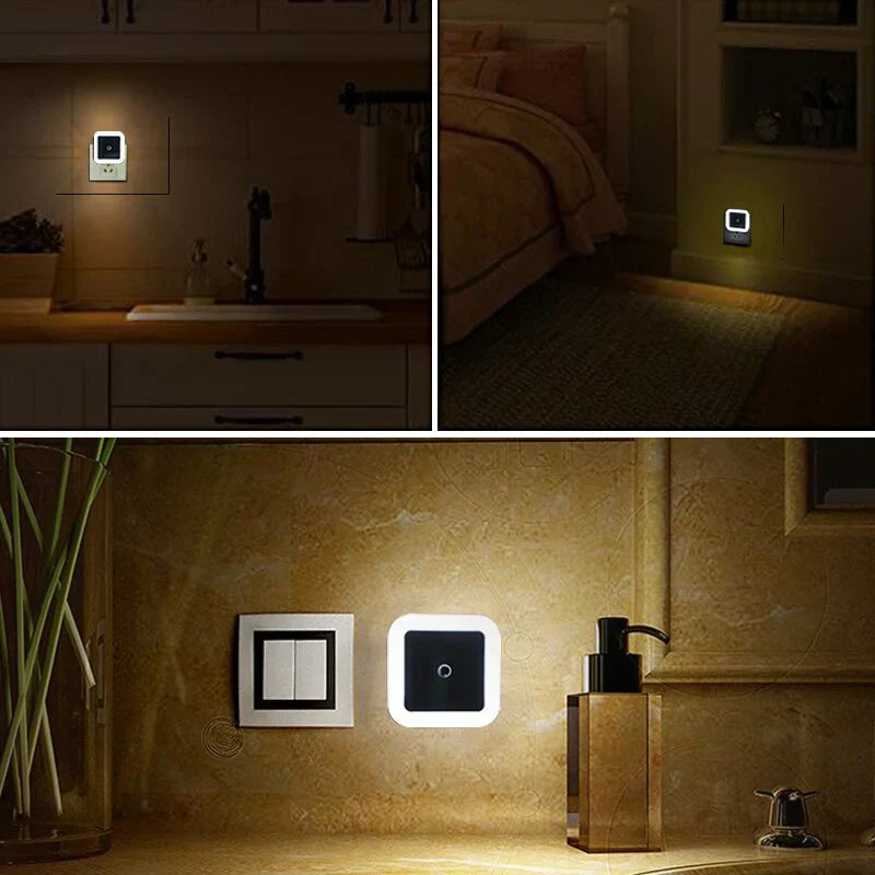 Set of 2 Children's Night Lights with Motion Sensor - GlowGuard