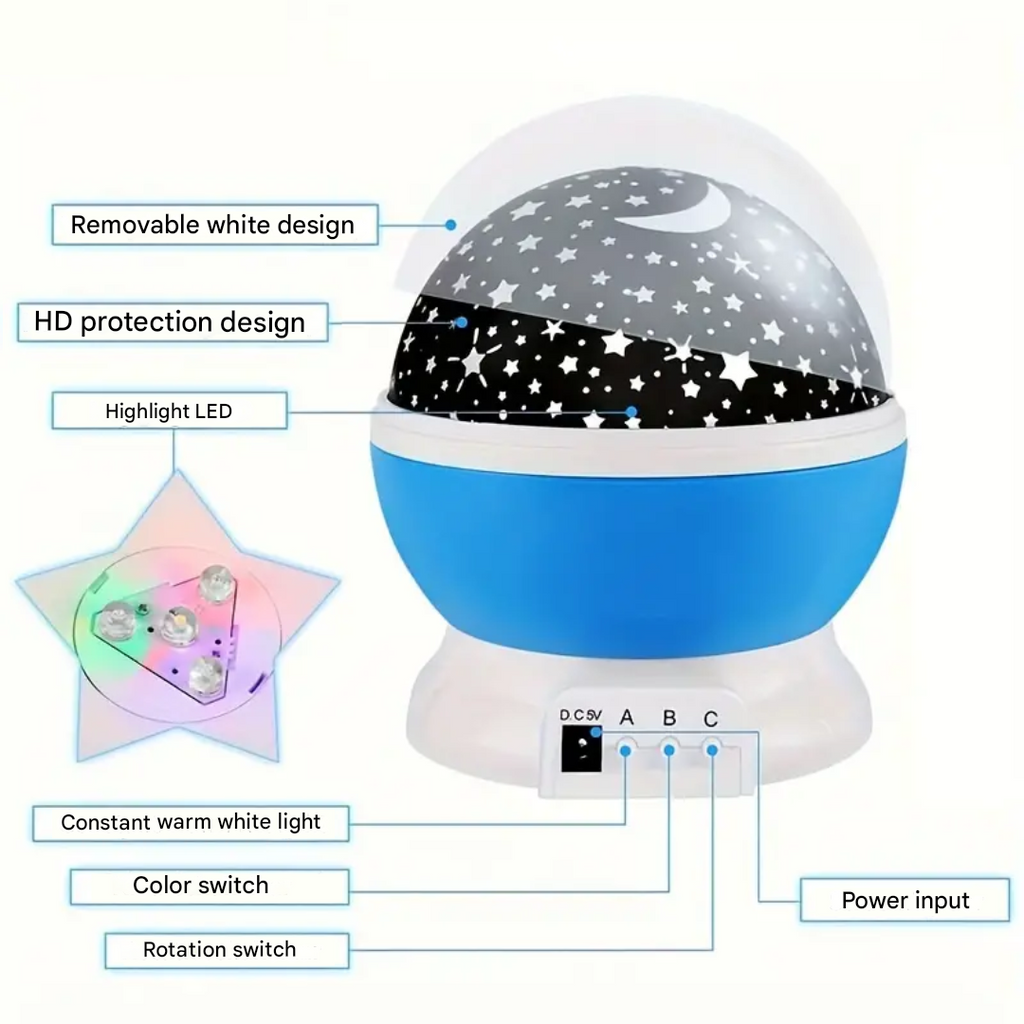 Star Projector Night Lamp - Luna