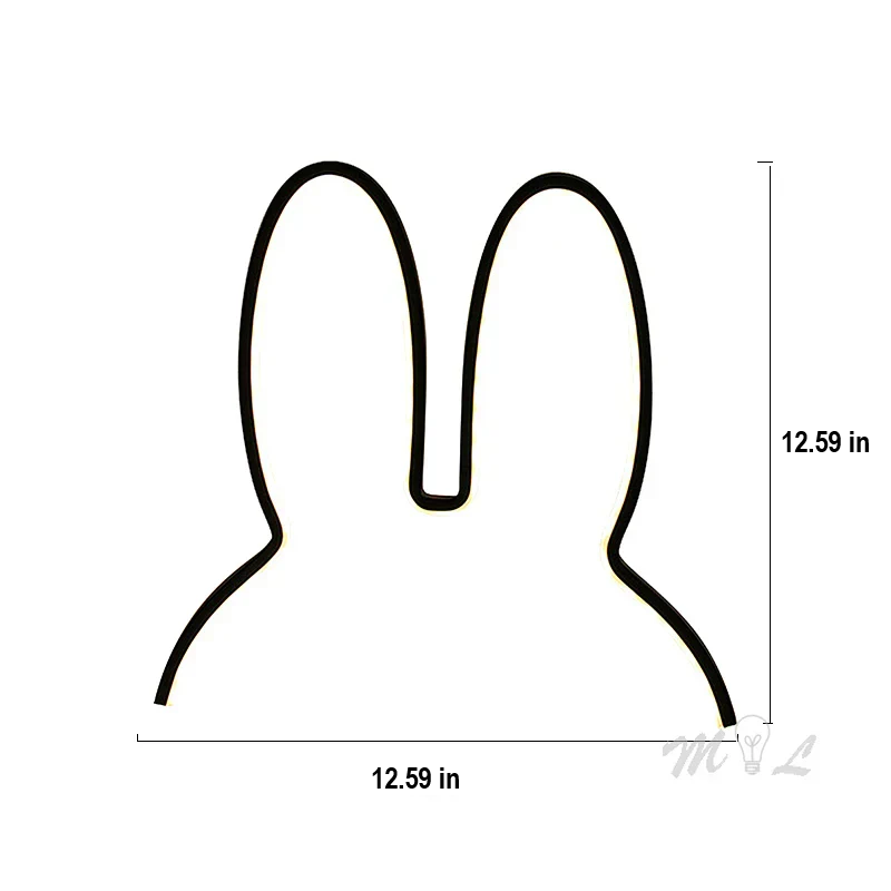 USB Rechargeable Bunny Night Light with Ambient Lighting - BunnyLight